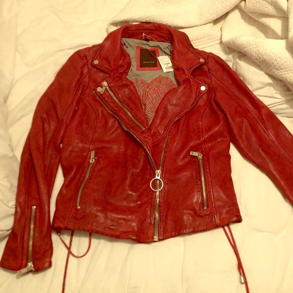 Mauritius Jackets & Blazers - Mauritius lambskin jacket in Cayenne super swanky